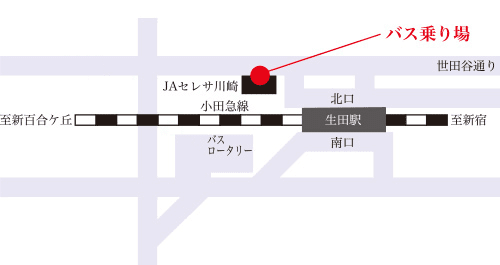 無料送迎バス乗り場